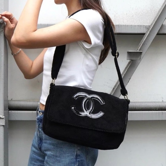 Chanel Beauty Handbags - NWT Chanel Beauty Precision Adjustable Crossbody Shoulder Bag Black and Black